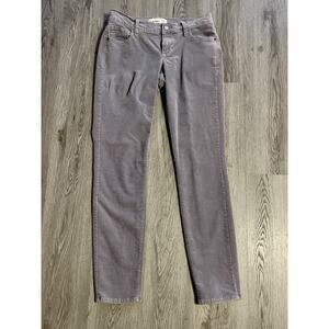 Vintage Y2k Old Navy Corduroy Pants Womens 6 Gray Low Rise Skinny Jeans